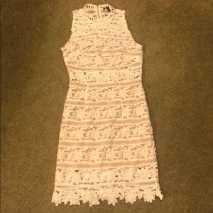 White cut out dress